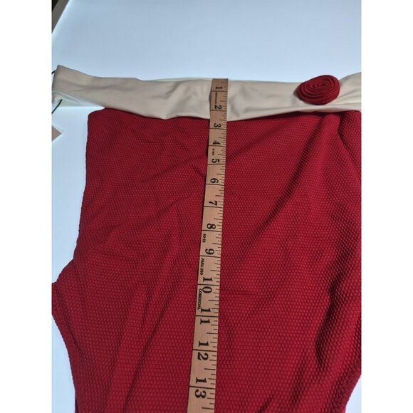 SAME Los Angeles One Piece Swimsuit Womens Size Small Fuisha Off Shoulder - Picture 9 of 10